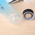 colorful frosted glass bottle water bottle portable